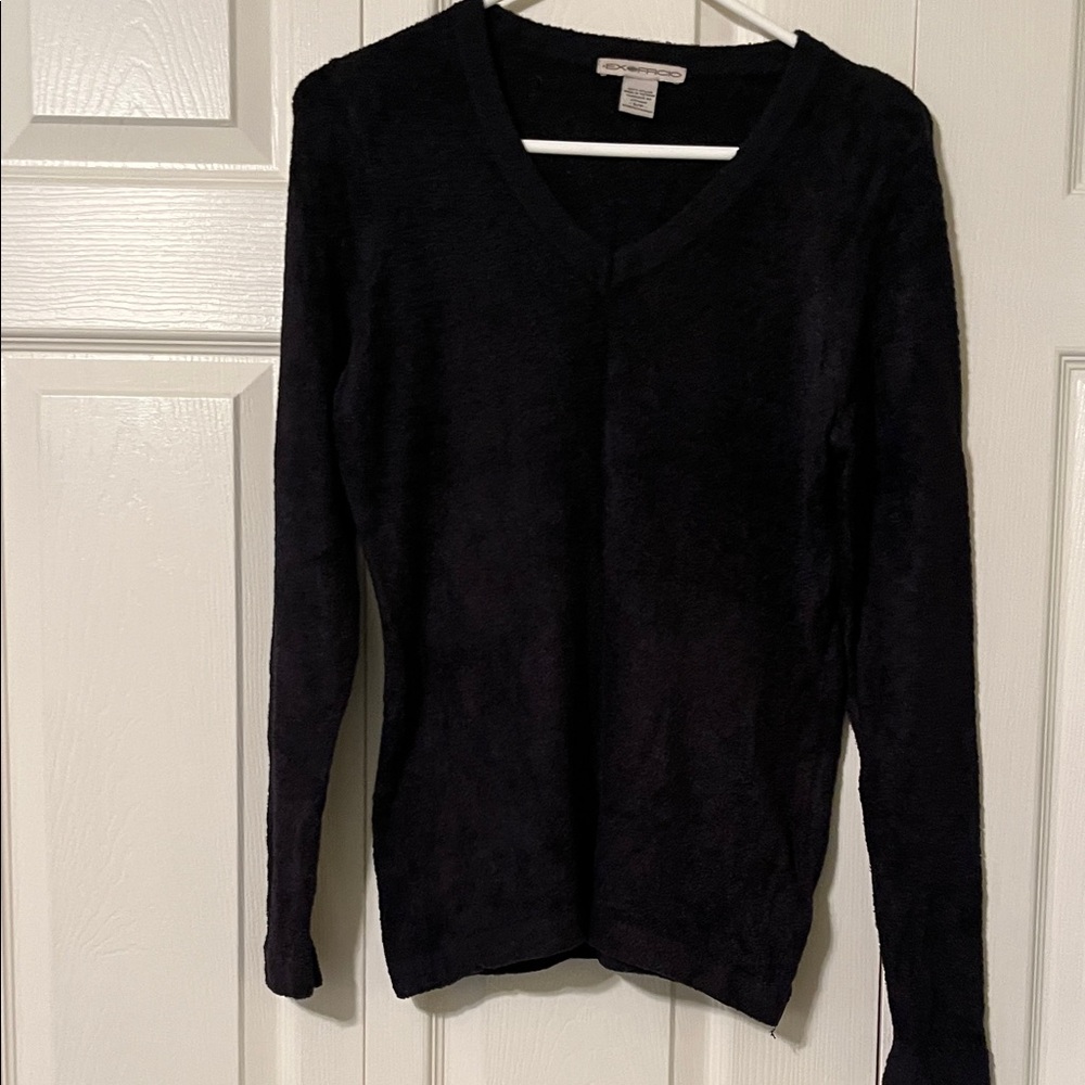 ExOfficio Black V-Neck Sweater